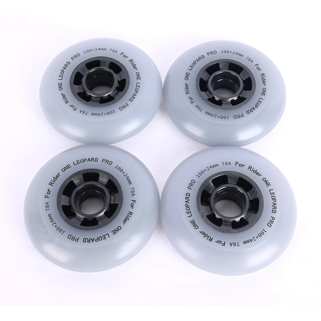 一豹 漂移板轮子弧线轮 100*24mm轮刷街大轮