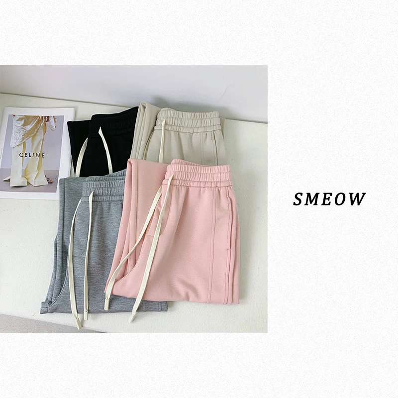 清仓！《花事》云感解压空气裤 窄版阔腿裤 春夏宽松休闲直筒裤