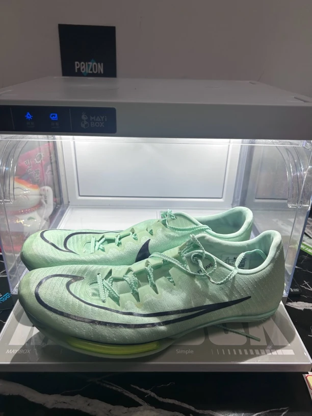 45 nike maxfly 薄荷绿 二手田径钉鞋