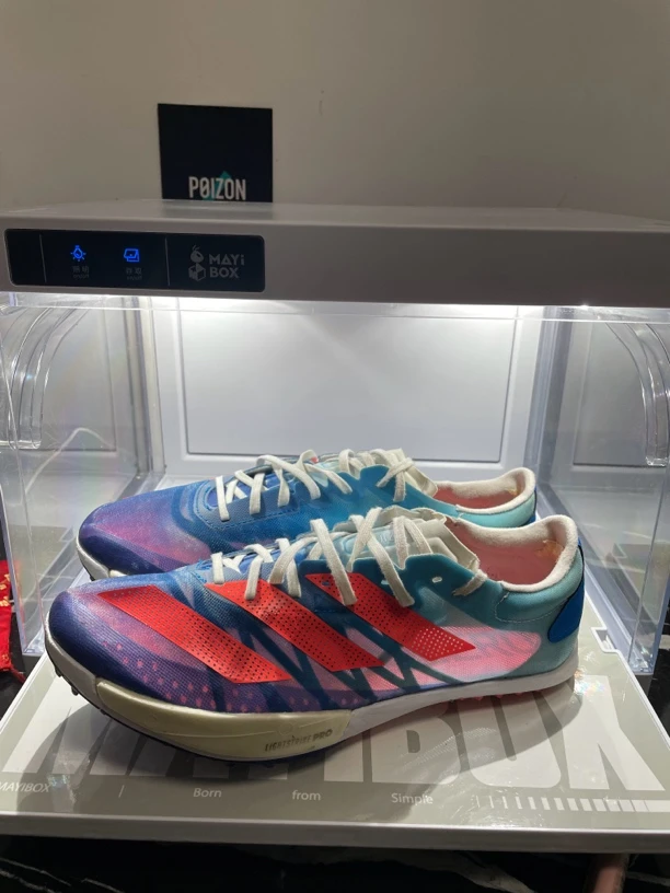 42 adidas ambition 蓝色 二手田径钉鞋