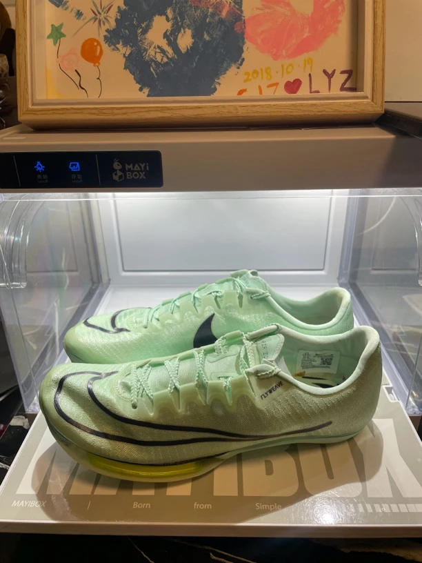 42 nike maxfly 薄荷绿 二手田径钉鞋