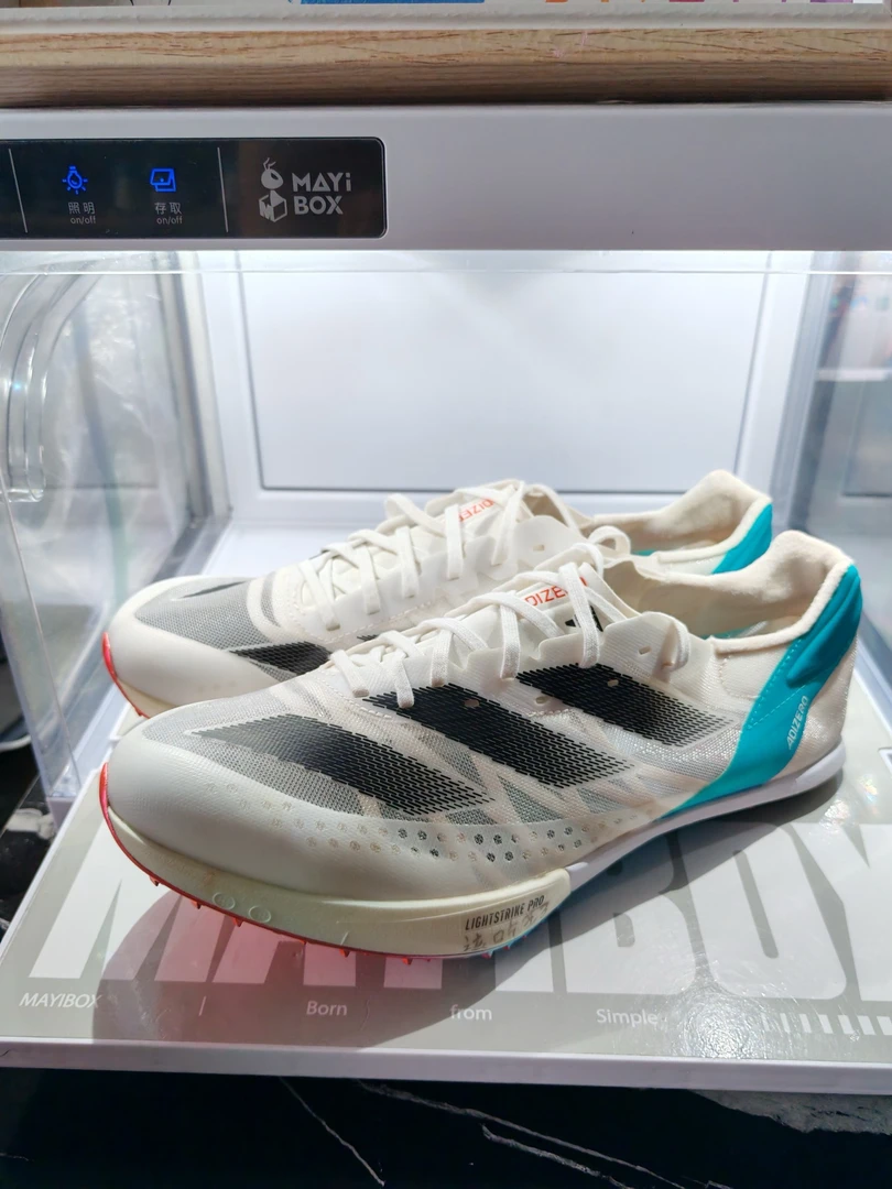 43.5 adidas 大蝉翼二代 白色 二手田径钉鞋