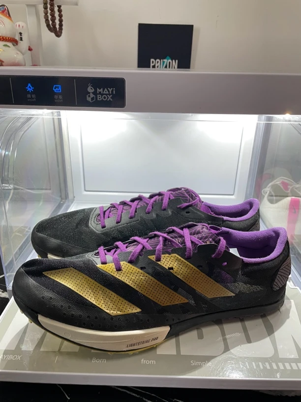 42.5 adidas ambition 黑色 二手田径钉鞋