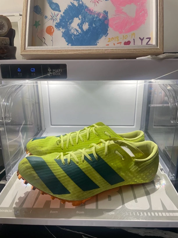 42.5 adidas 小蝉翼 黄色 二手田径钉鞋
