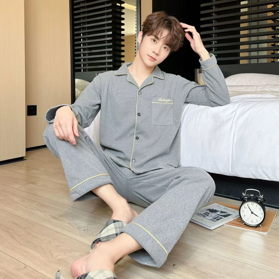 2024年秋冬男款时尚高级感长袖家居服找到对应编码拍下~