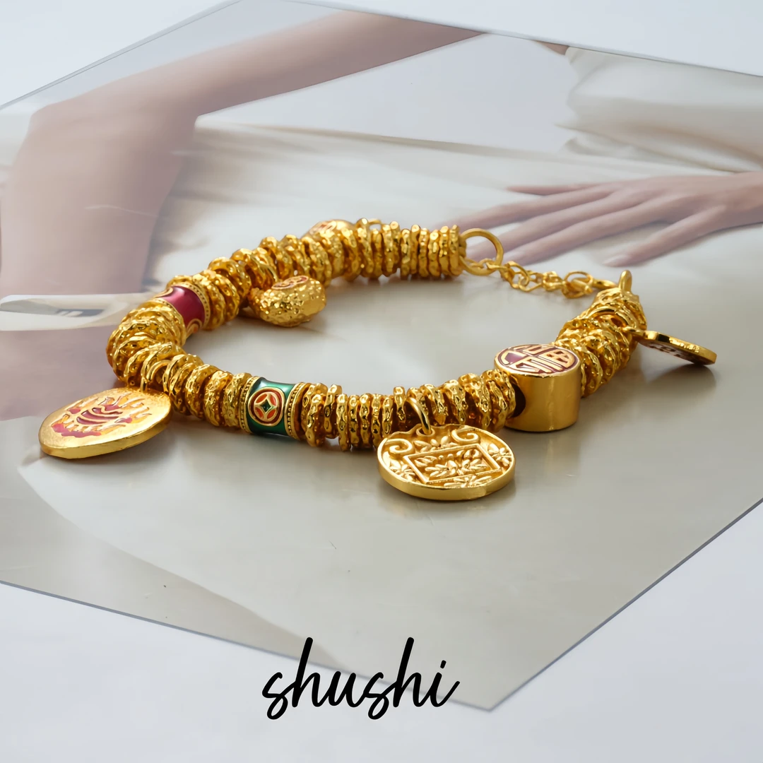 铜合金珐琅手链 时尚轻奢气质百搭手链8359（链长15+5ｃｍ）