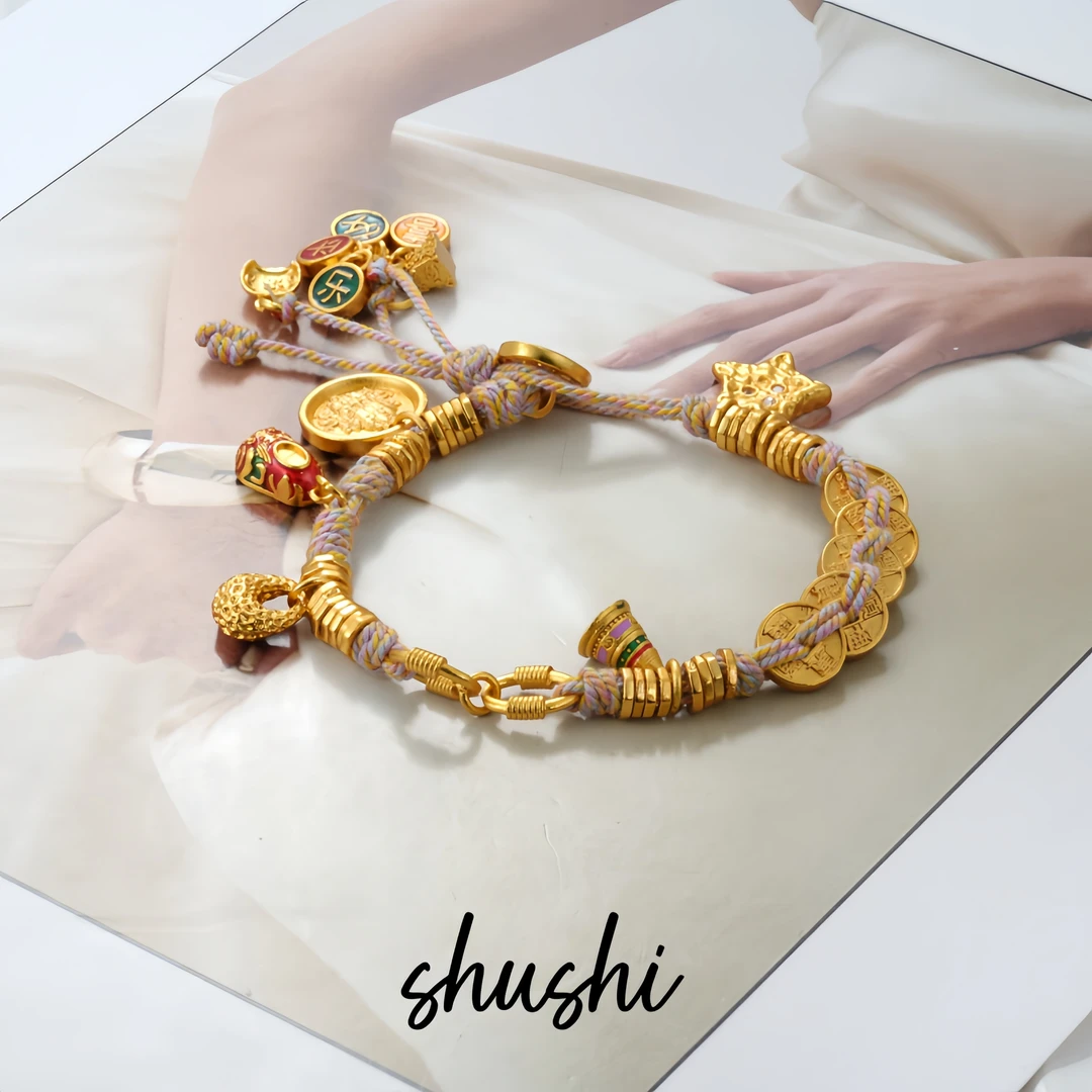 铜合金锦纶手链 时尚经典轻奢气质百搭手链8399（链长23ｃｍ）