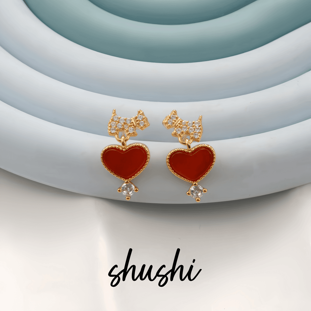 铜合金锆石耳饰 气质时尚百搭法式小众优雅耳环6752