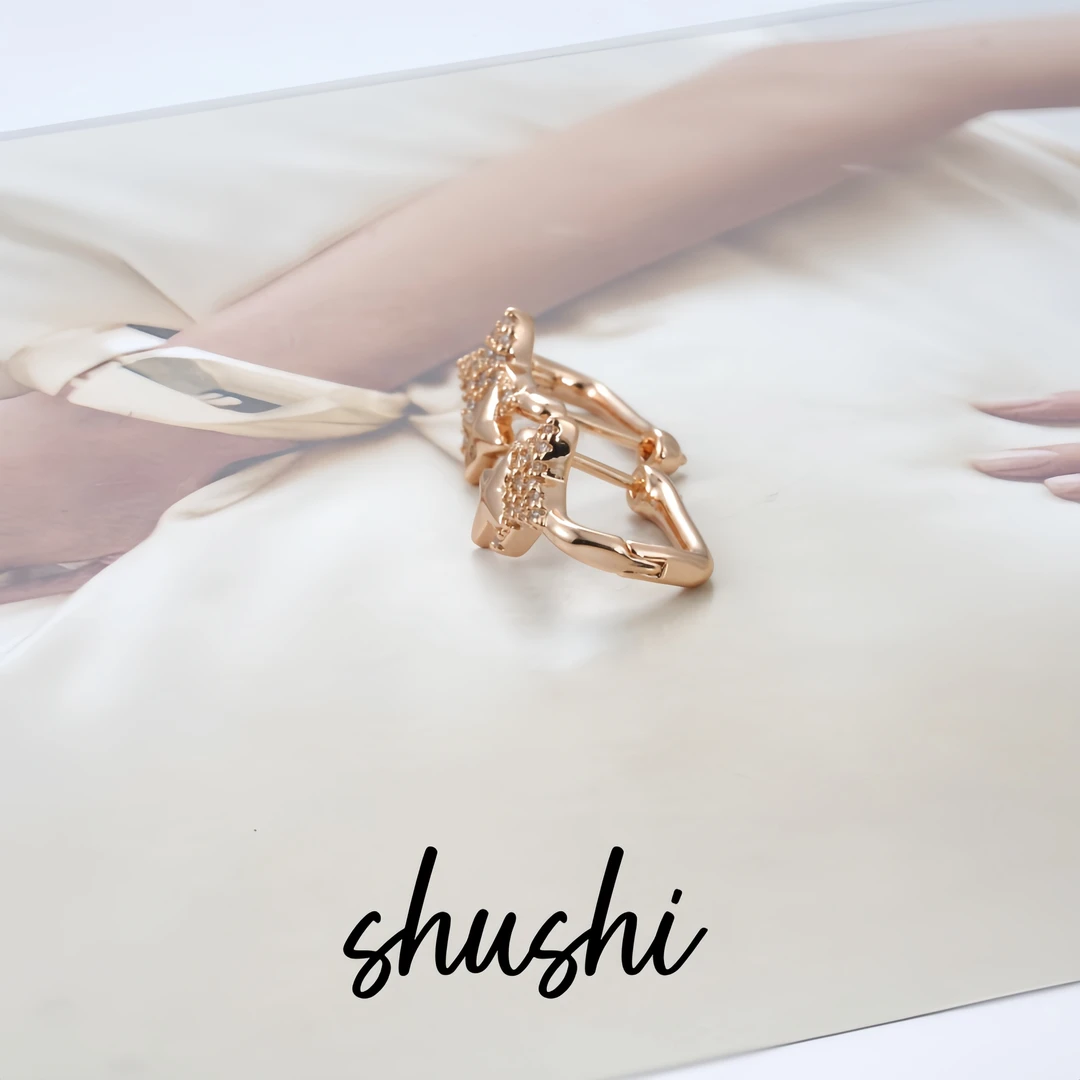 铜合金仿水晶耳饰 时尚百搭轻奢气质耳环7603