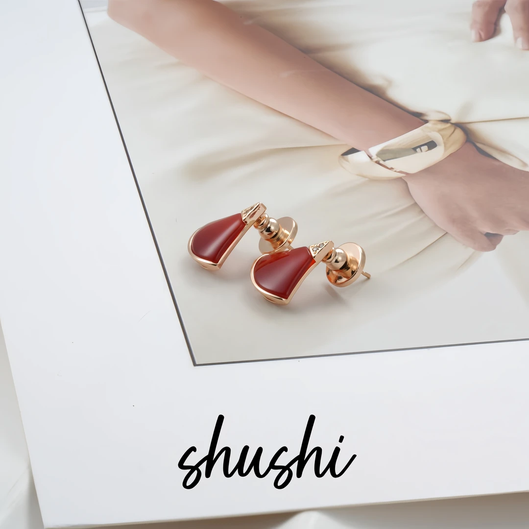 铜合金树脂耳饰 耳环7725