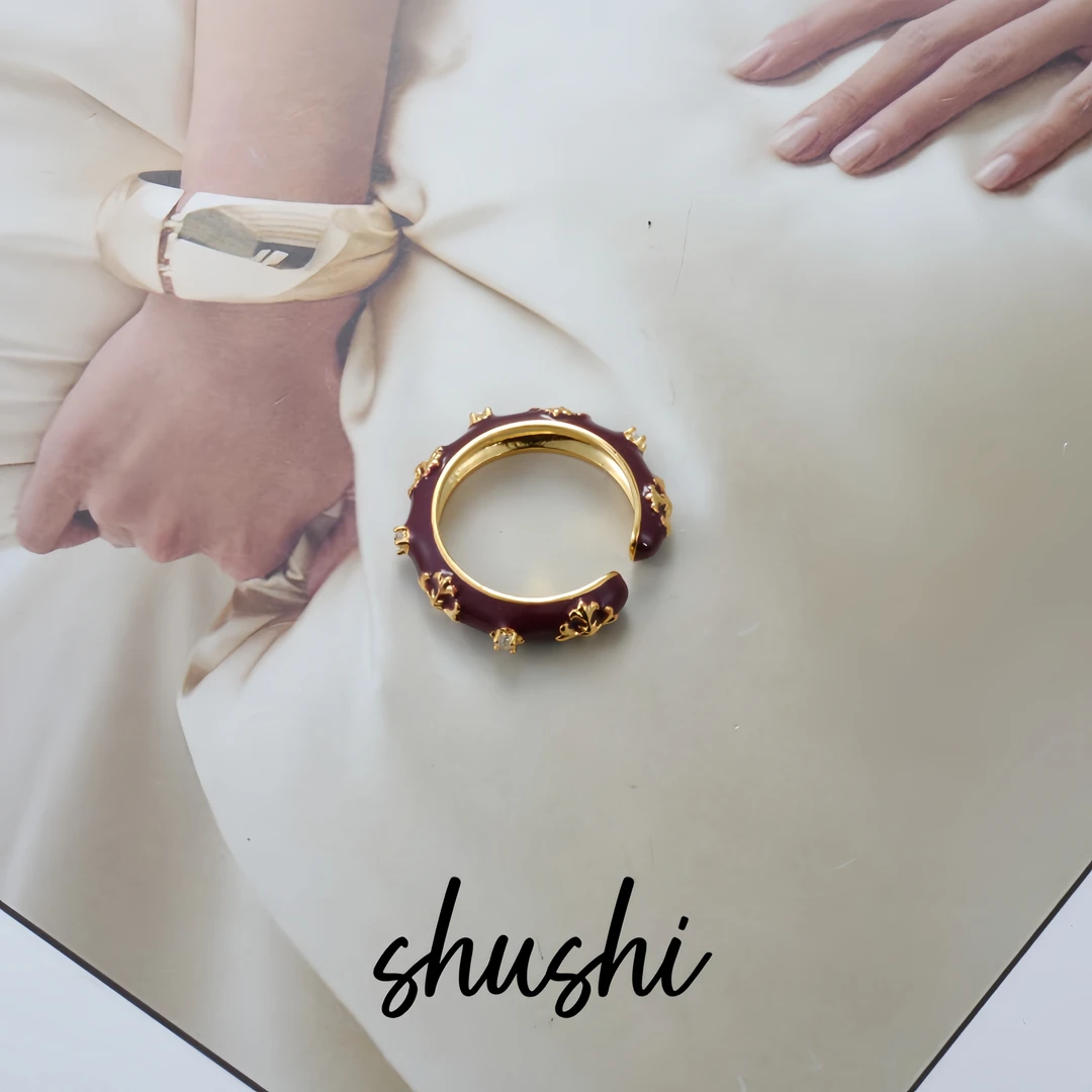 铜合金仿水晶戒指 时尚经典轻奢气质百搭戒指8109