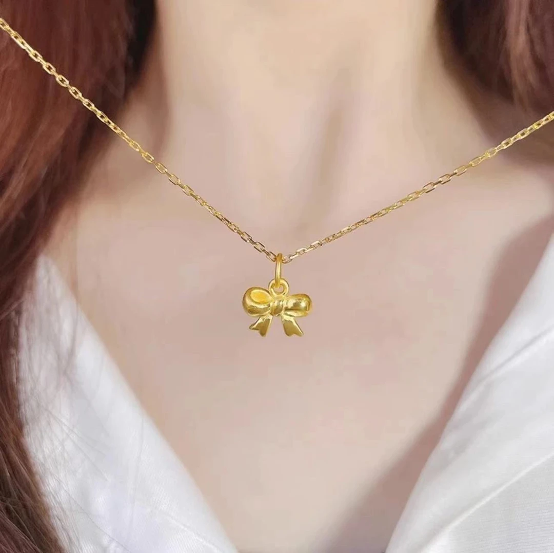 合金项链 在逃 公主蝴蝶结项链时尚可爱公主项链