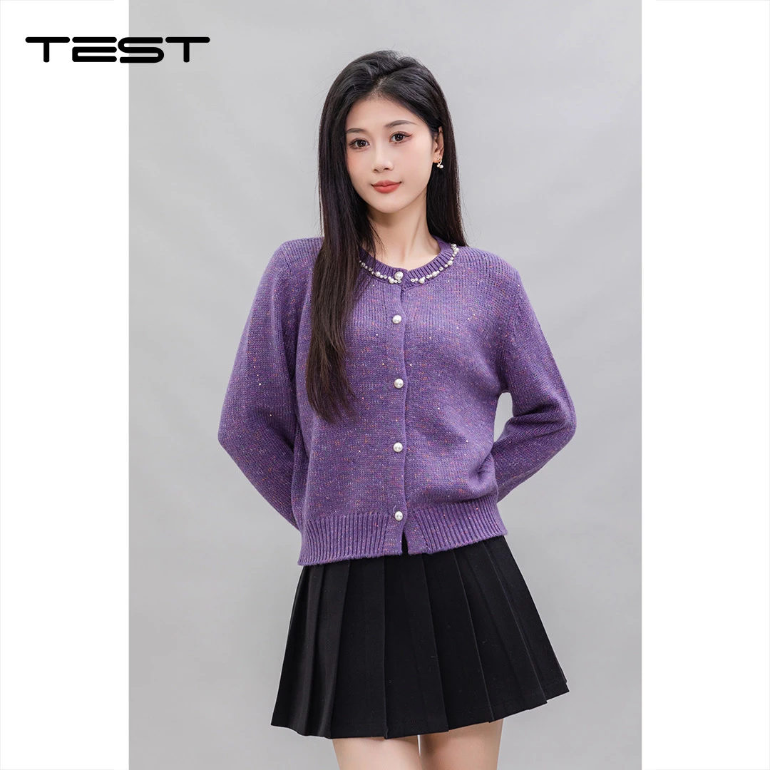 武冈她之蝶24冬上衣 1244097款针织上衣