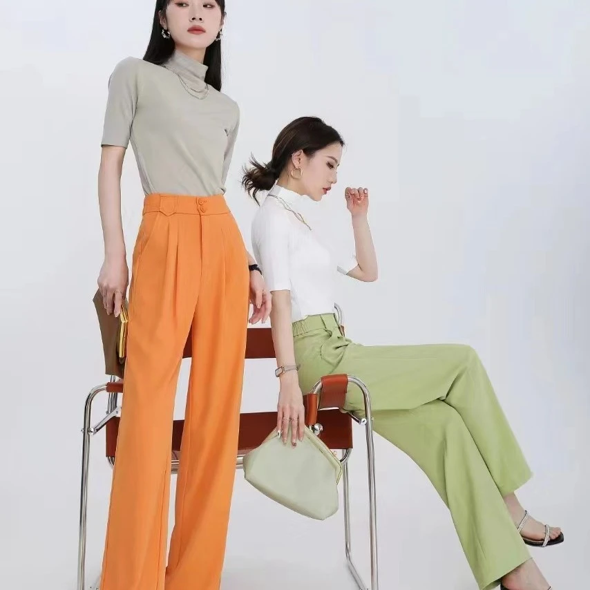 春夏爆款女士显瘦百搭休闲裤2300