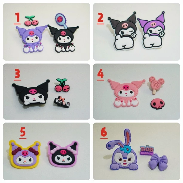 儿童布鞋高帮低帮卡通鞋扣配件软橡胶环保数字备注潮鞋搭配扣子