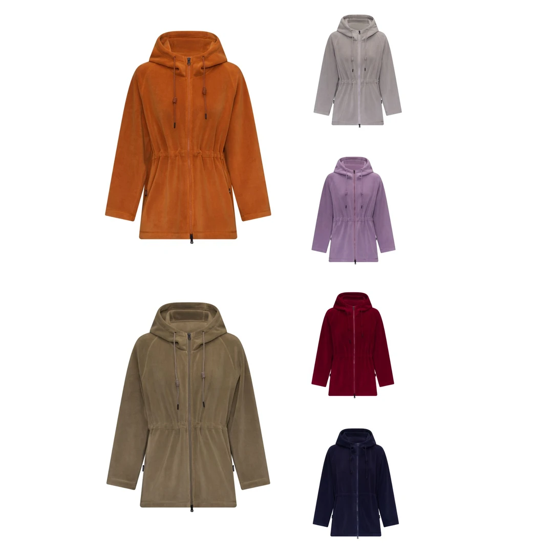 春衫【暖宝宝】保暖锁温加厚收腰全拉链抓绒衣女外套长袖运动24FJ89