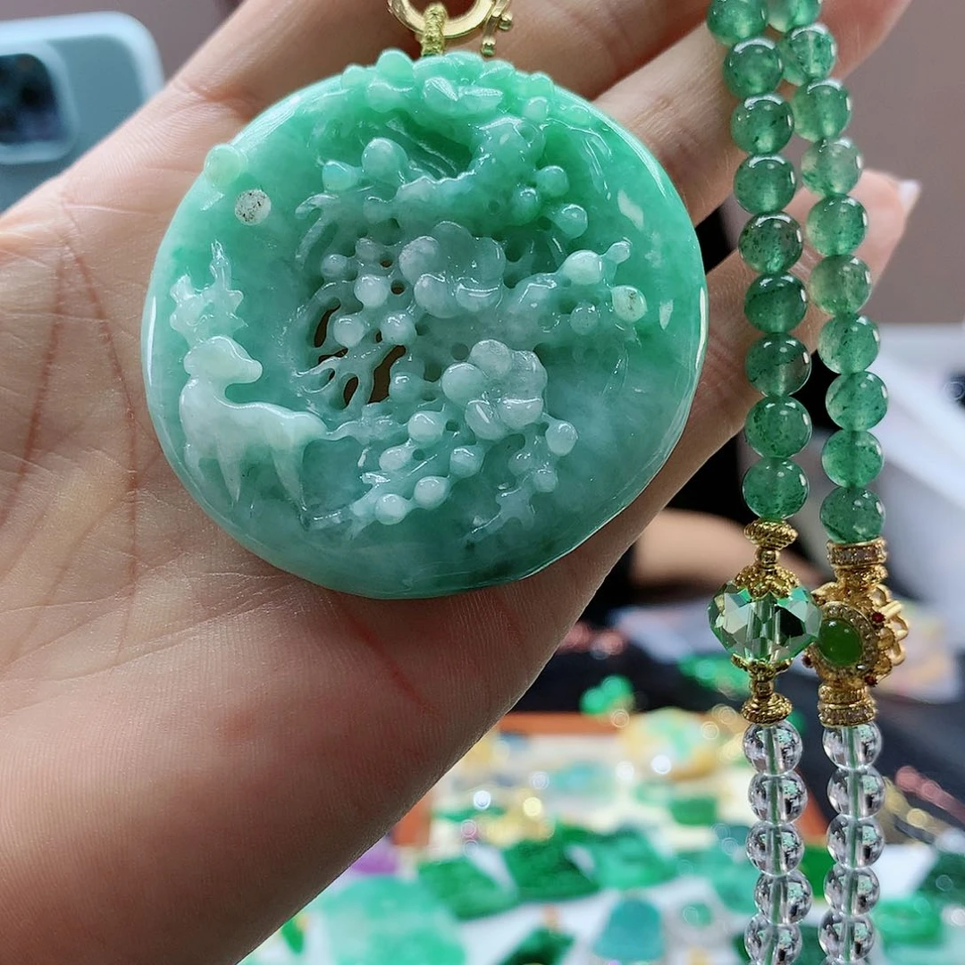 【闪购商品】翡翠吊坠(赠链)未镶嵌
