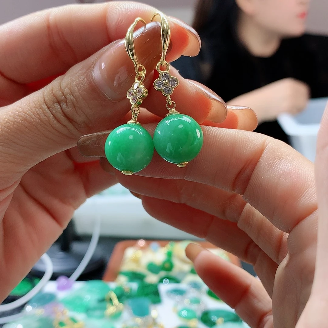【闪购商品】翡翠耳饰未镶嵌多样性发货