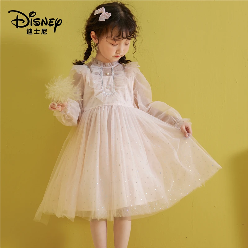【CJ】Disney/迪士尼春夏儿童连衣裙XCW1SQ071春秋女童洋气宝宝