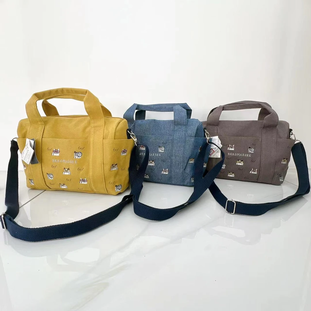 重磅！新款Kusuguru重工刺绣波士顿手提包斜挎包 09236