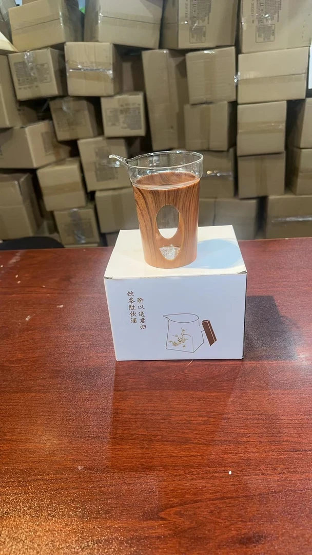 【闪购商品】知音茶具木制束腰公道杯G1275