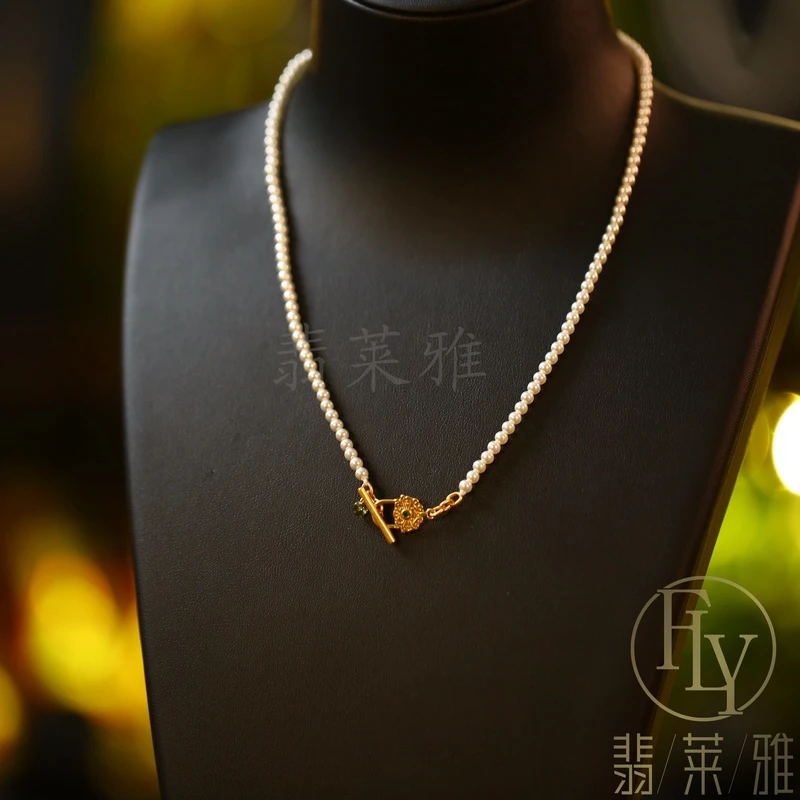 翡莱雅 非金属项链 气质小众个性百搭设计高级感小米珠项链-2038