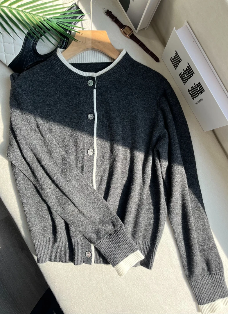 【秋冬新款】 100绵羊毛  长袖毛衫软糯舒适亲肤弹力28173