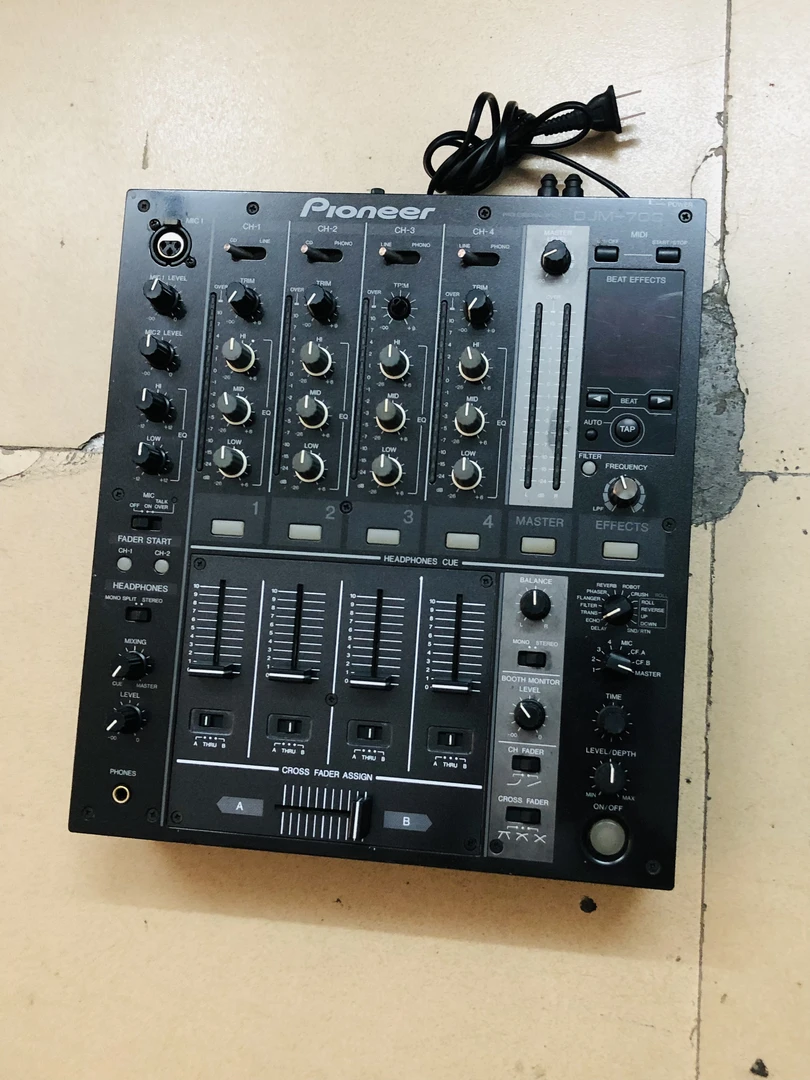 二手先锋djm700混音台四路ktv夜场直播打碟机
