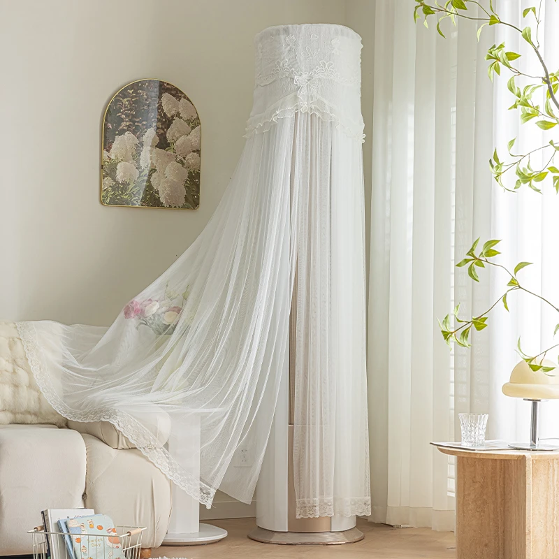 空调防尘罩立式圆柱形柜机圆形开机不取格力海尔美的客厅空调罩套