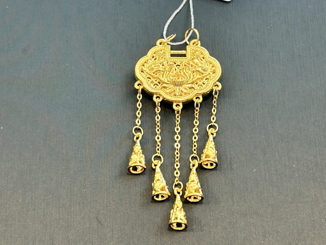 【金展珠宝】足金  天子门生吊坠