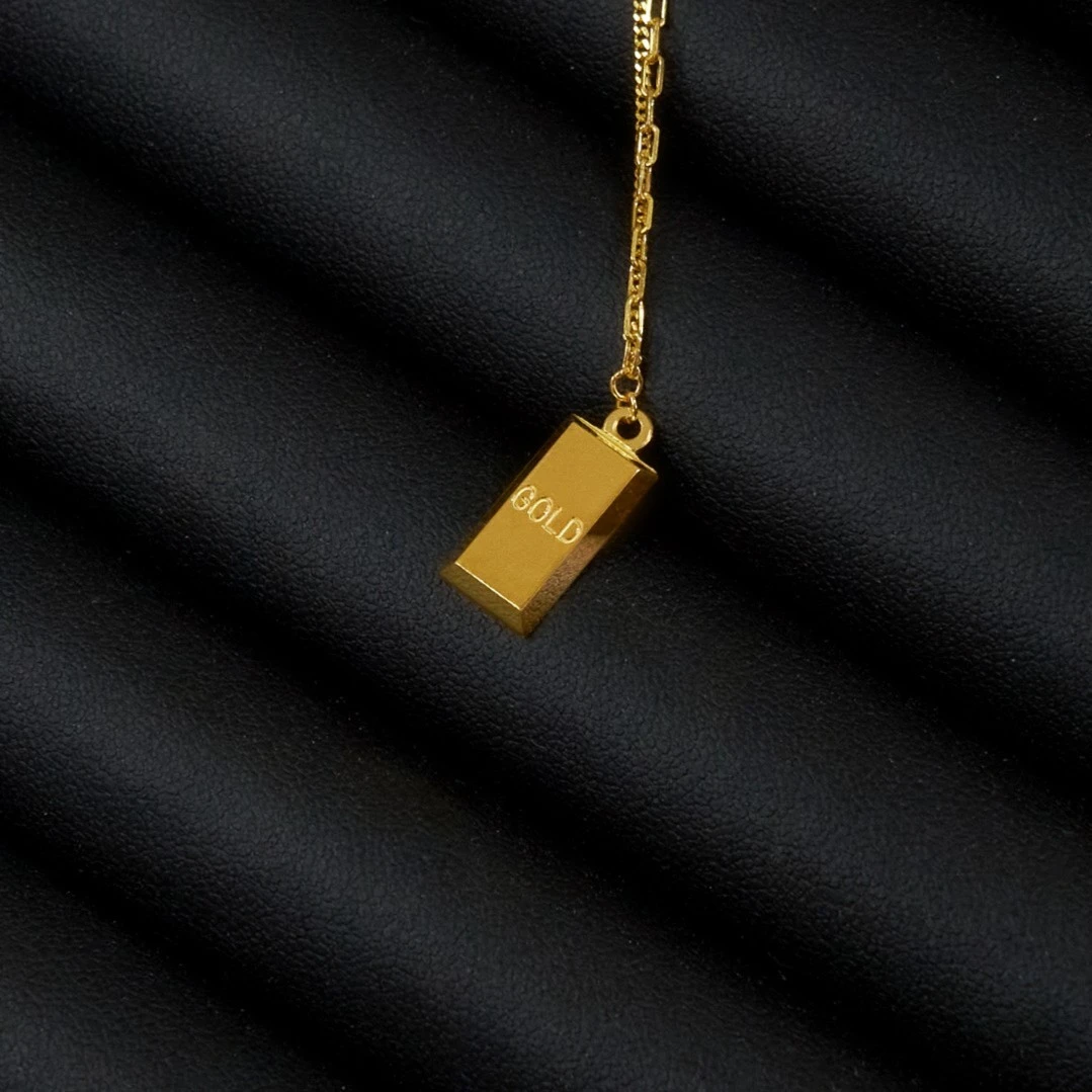 【金展珠宝】足金 暴富小金砖套链