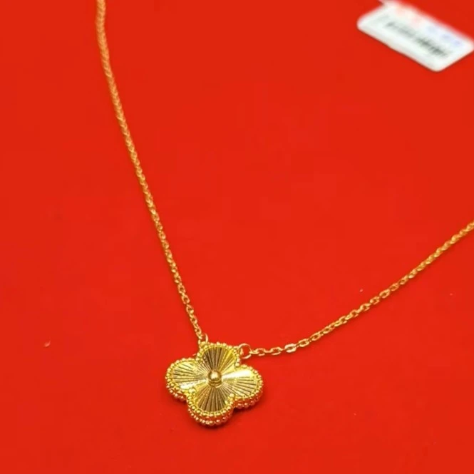 【金展珠宝】足金 小花套链