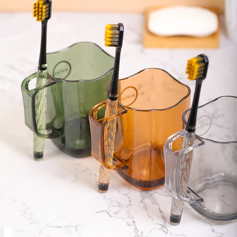 日本漱口杯牙刷套装透明情侣牙刷杯网红款刷牙杯子家庭牙缸洗漱杯