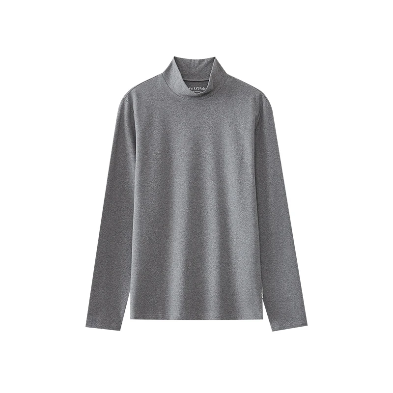 Marc O'Polo/MOP【商场同款】秋季新款修身高领基本款打底长袖T恤男