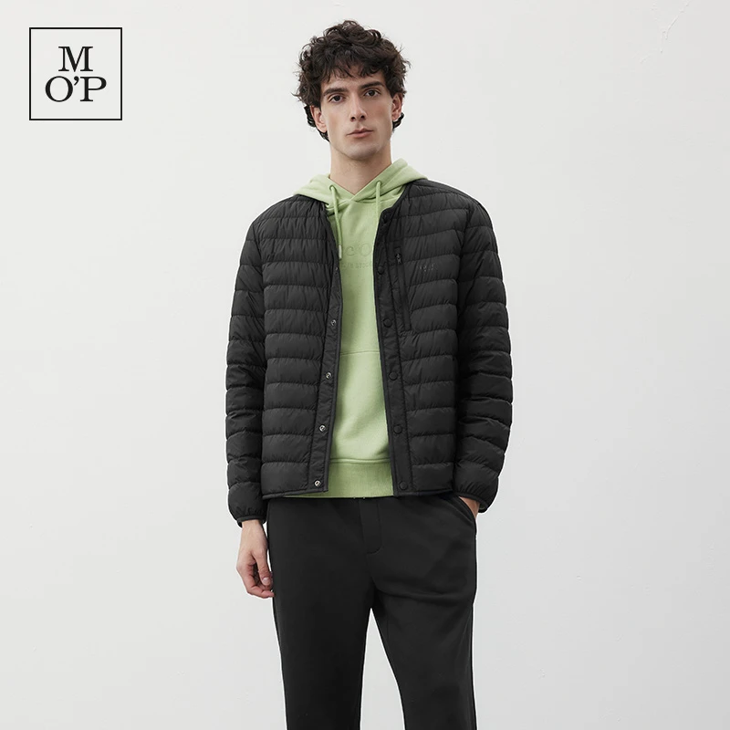Marc O'Polo/MOP秋冬季新款男士休闲圆领轻便保暖轻薄羽绒服百搭