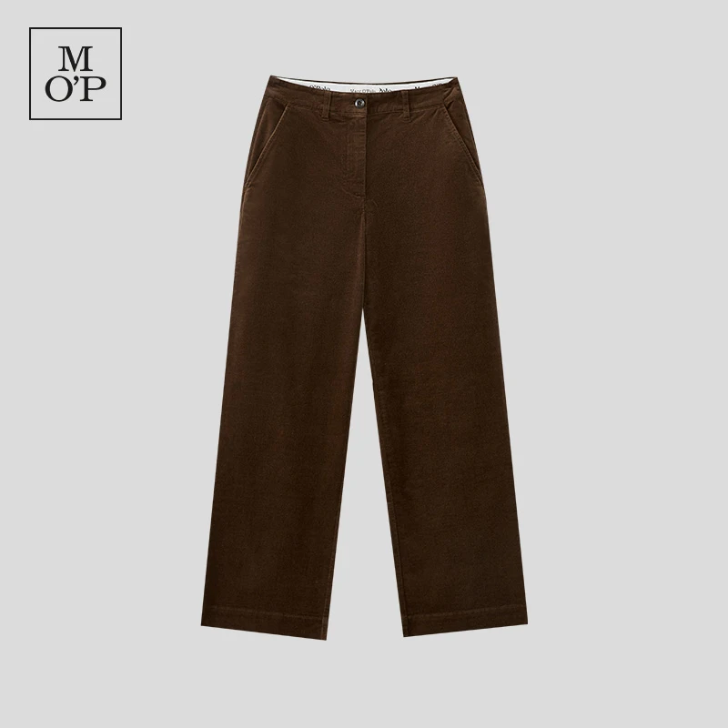 Marc O'Polo/MOP【商场同款】秋季新款高腰复古灯芯绒休闲裤舒适女