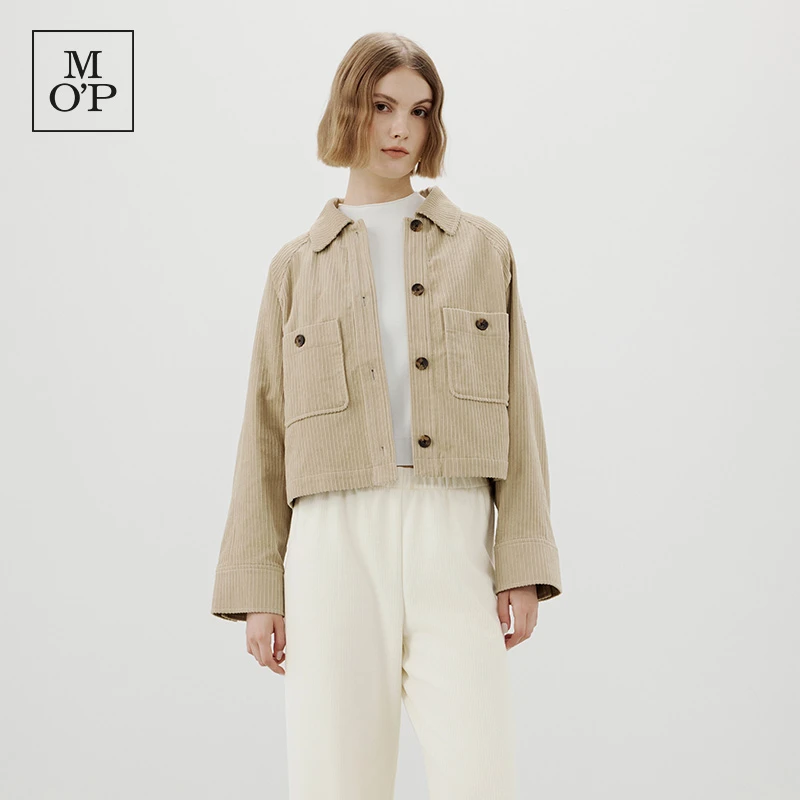 Marc O'Polo/MOP【星线好物】复古灯芯绒短外套户外夹克女