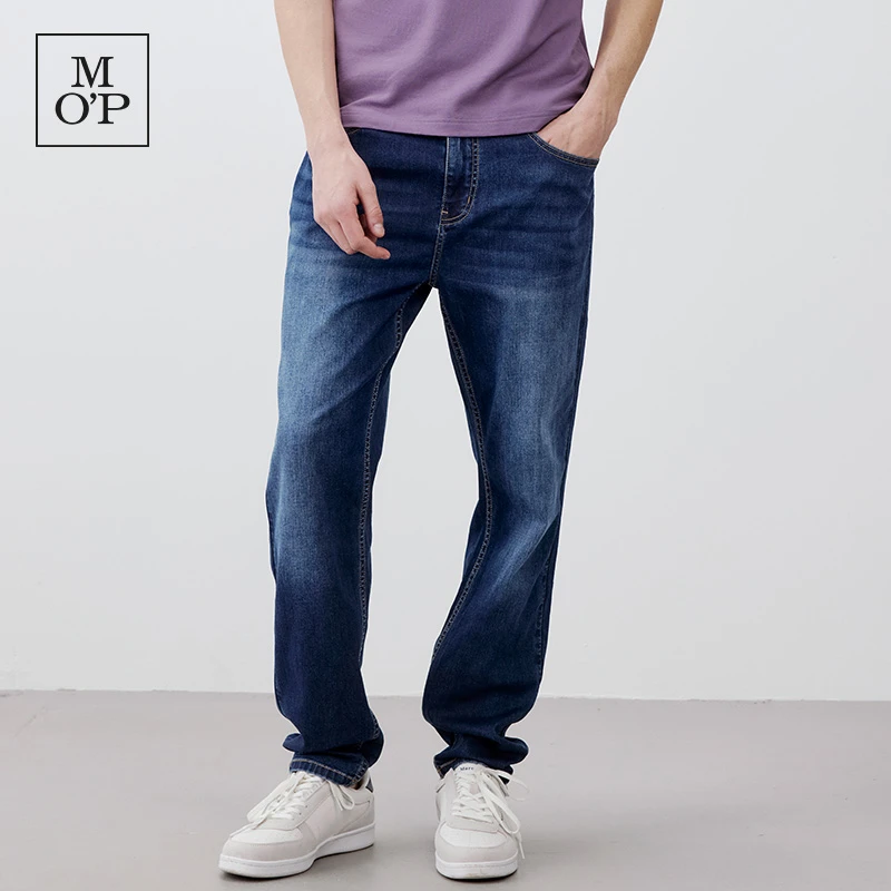 Marc O'Polo/MOP 2024夏季新款直筒宽松四面弹薄款百搭牛仔裤男士