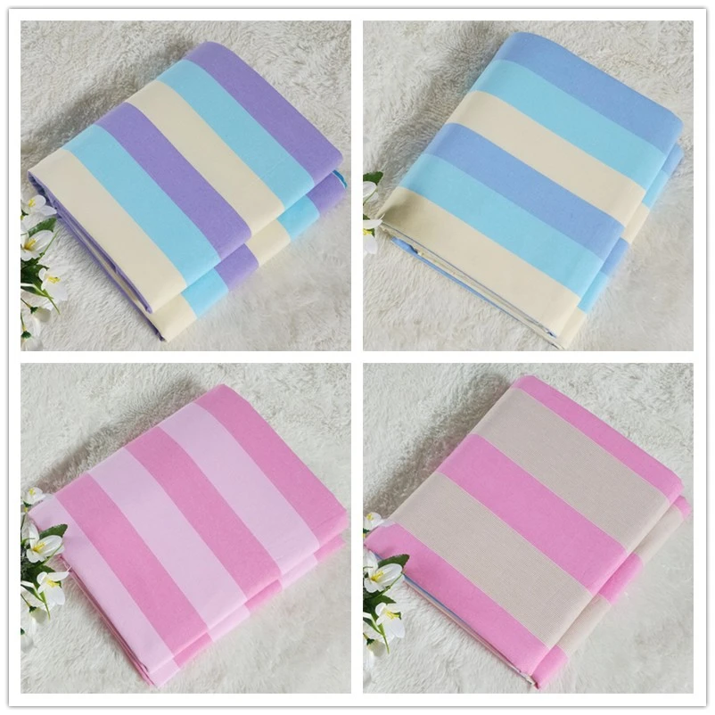 纯棉老粗布床单条纹枕套山东手工老粗布成人学生床单炕单加厚床套