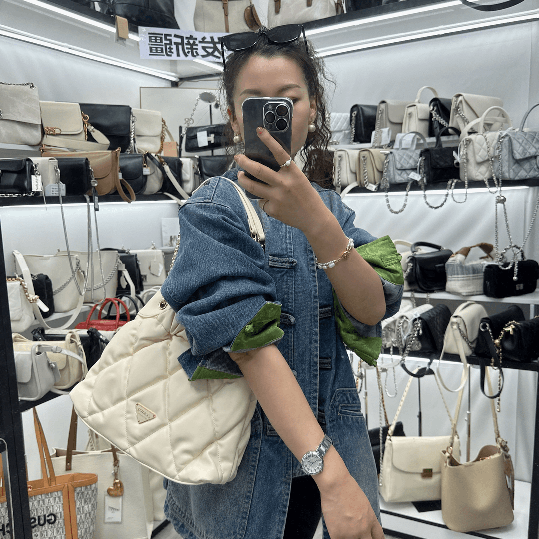 小众设计轻奢女包气质百搭时尚款单肩腋下斜跨包1675白色