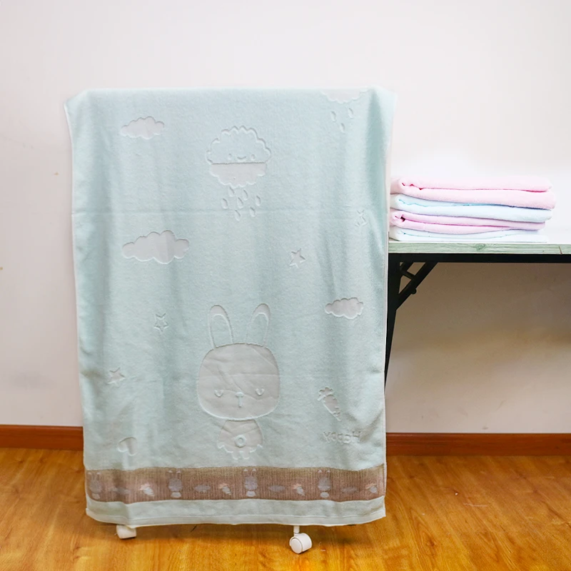 加厚婴儿浴巾宝宝新生儿童大毛巾空调被毛巾被盖毯纱布超柔软吸水