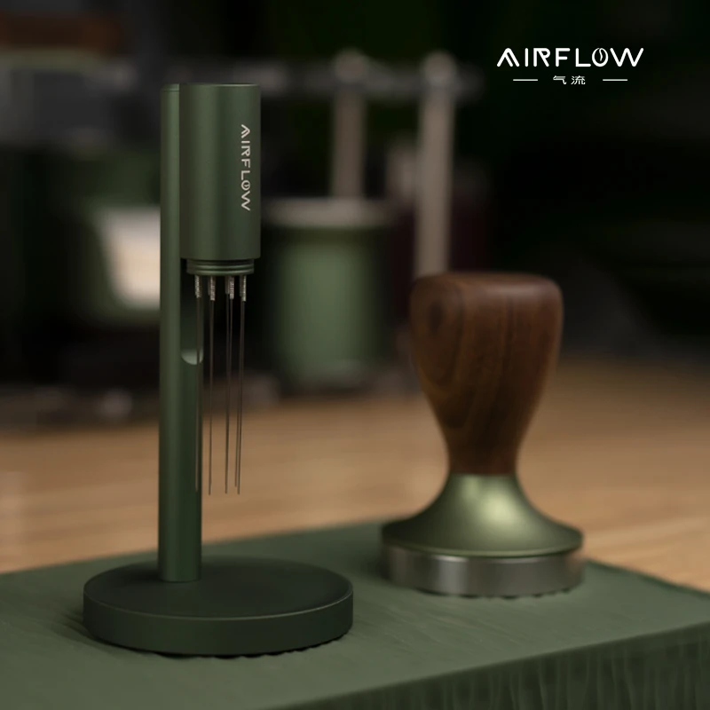 AIRFLOW/气流戳戳布粉针意式咖啡搅粉器磁吸金属支架松粉针散粉针