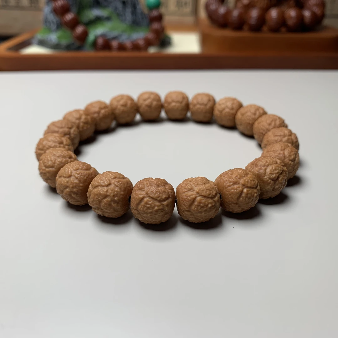 无品牌【饕餮手串】-饕餮-猴头手串-无暇-尺寸11.5mm左右