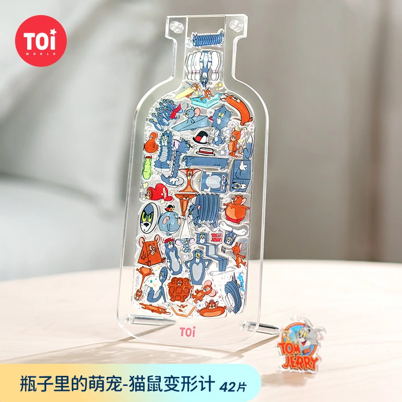 TOI/图益猫鼠变形计 亚克力拼图 42片情人节礼物送女友
