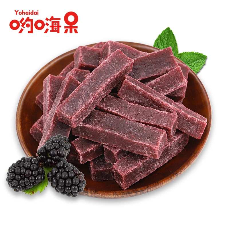 哟嗨呆桑葚山楂条500g桑椹紫椹休闲网红零食宝宝酸甜软糯儿童罐装