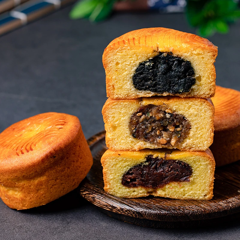 南帝蛋月烧月饼中秋团圆软皮月饼六种口味混装