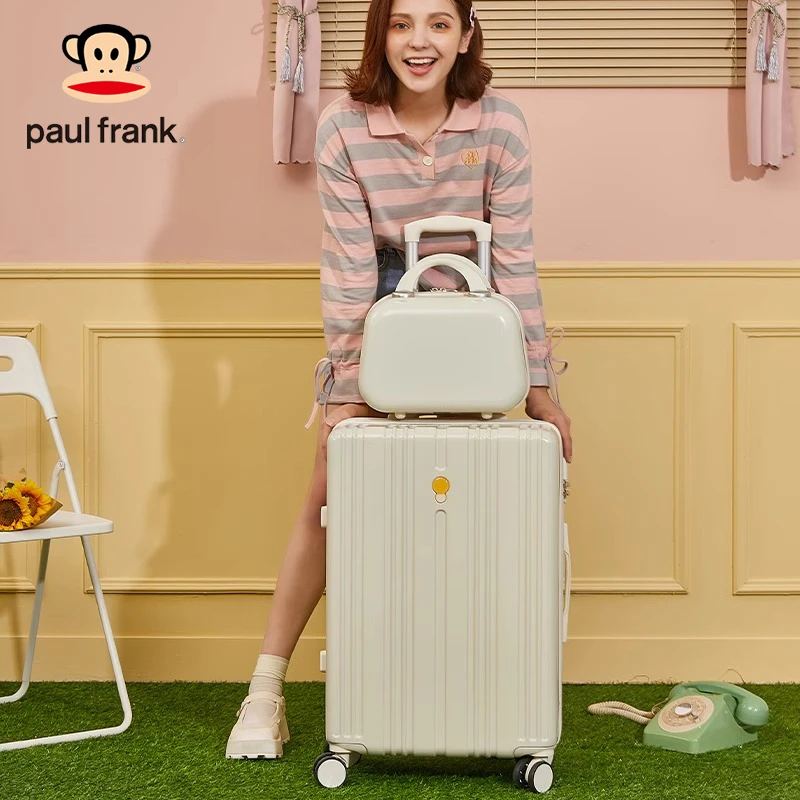 paul frank/大嘴猴子母箱轻便时尚旅行箱学生拉链行李箱箱百搭