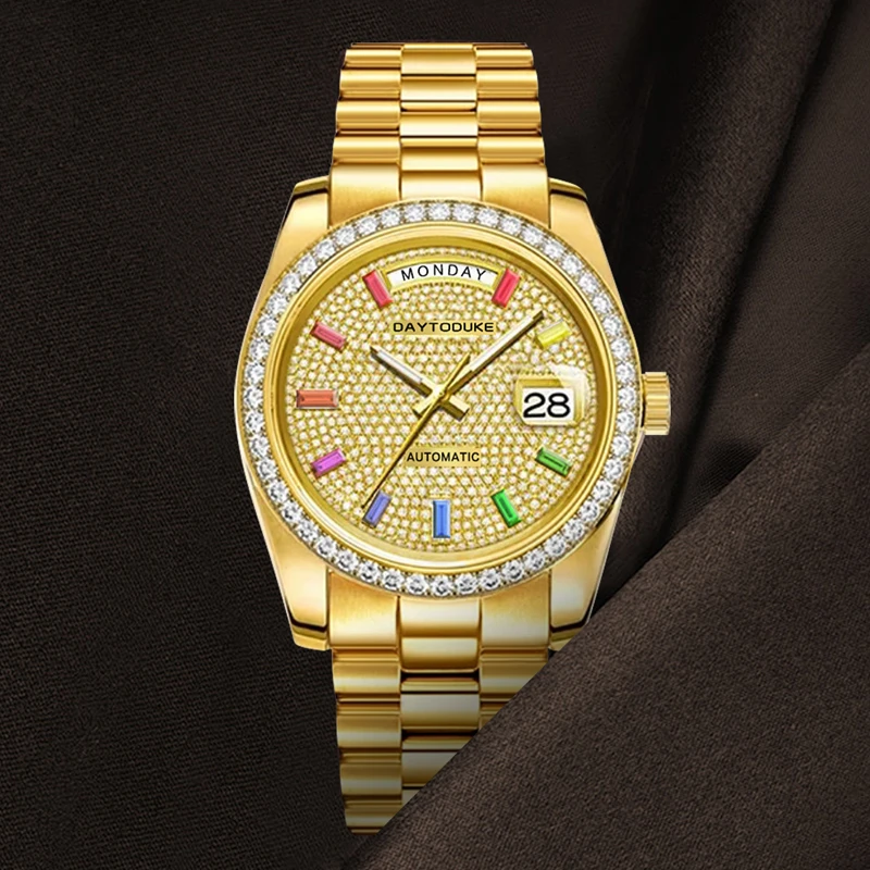 D男士轻奢时尚高档个性多功能夜光男士全自动机械手表D680