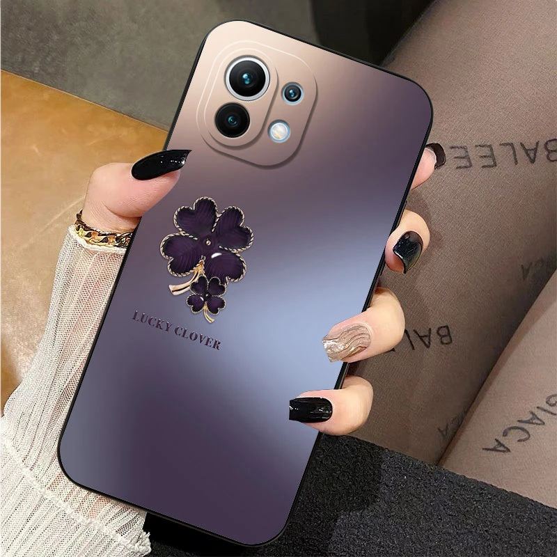 四叶草适用于小米11 11Pro 11UItra手机壳11青春版防摔硅胶保护套