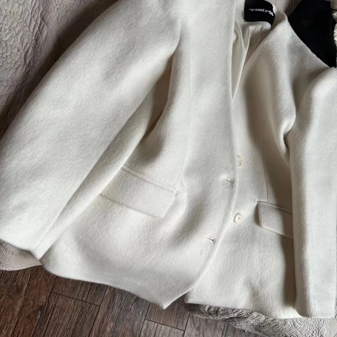 【HAV】 时髦百搭洋气高级V领宽松长袖外套